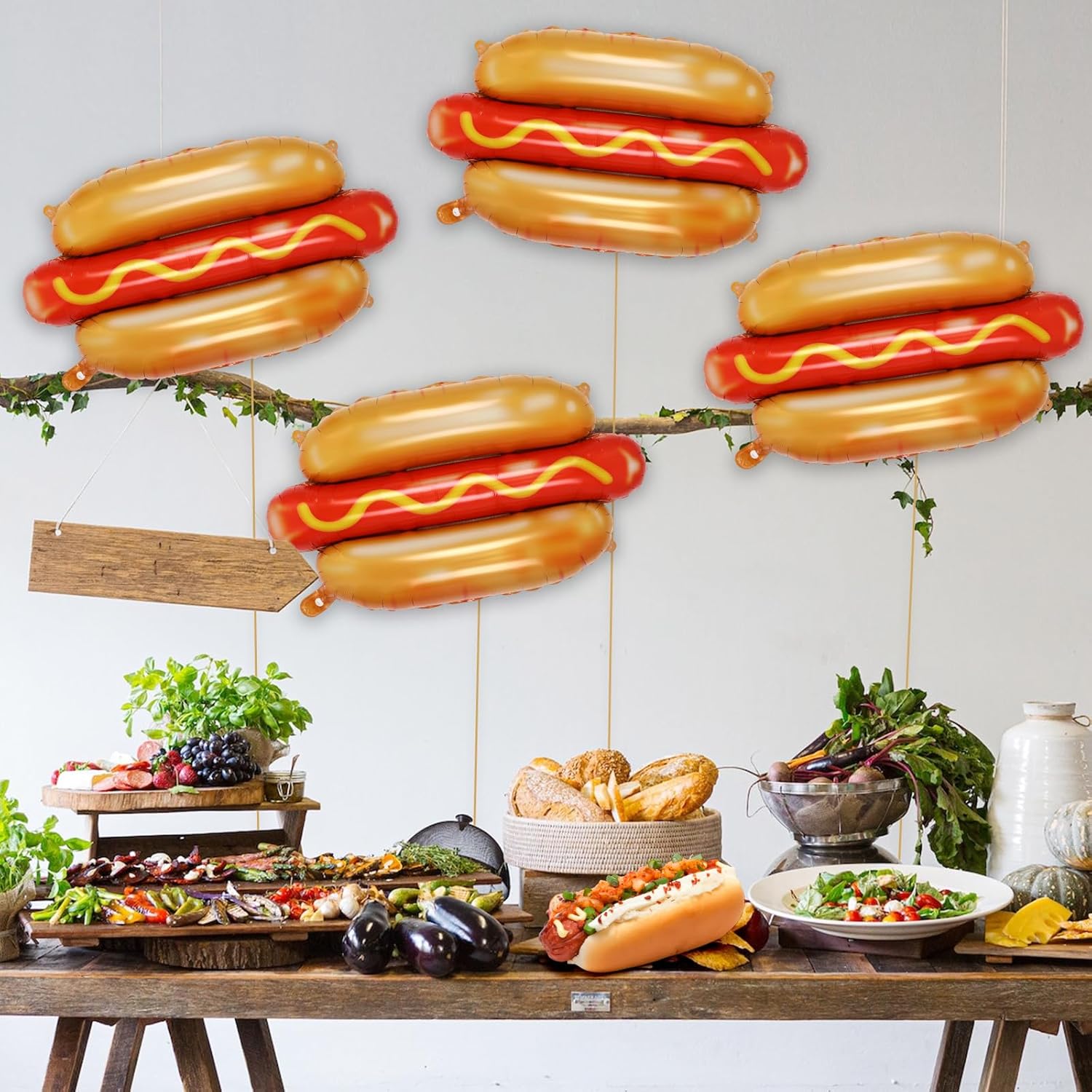 Food Giant Snacks - Set di 6 Palloncini Giganti a